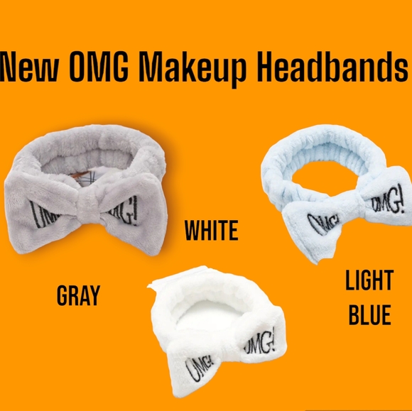 Soft & Fluffy "OMG" Hair Headband With Bow - Black - Picture 5 of 5